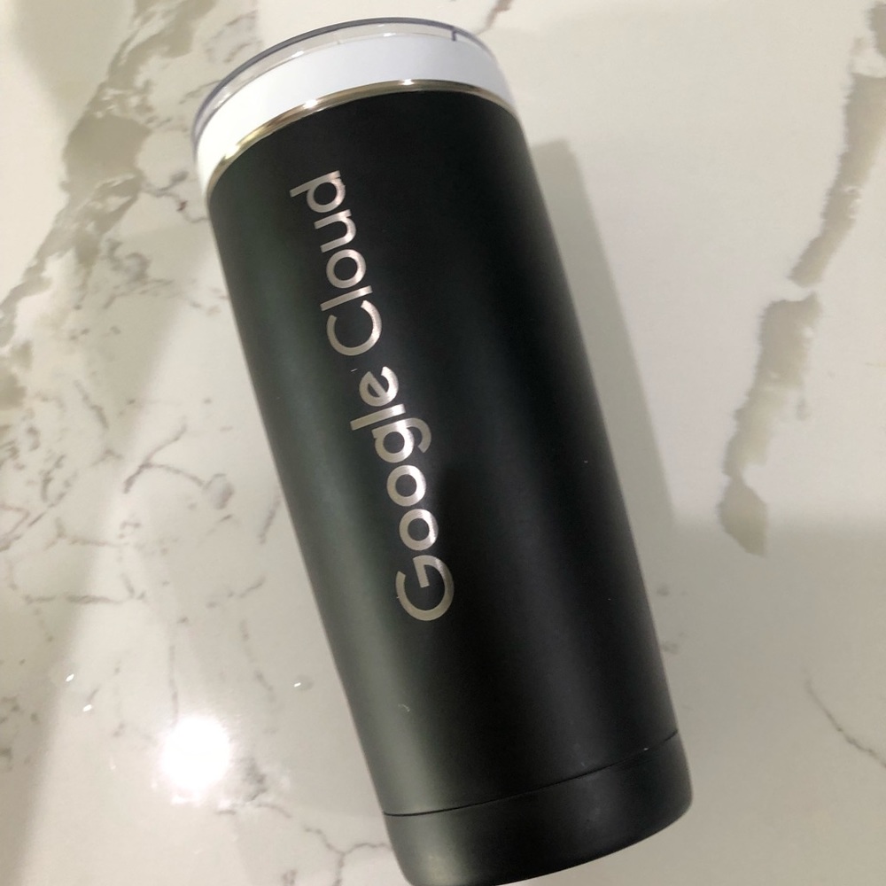 CeramiSteel Black Tumbler with Google Cloud logo - Picture 3 of 9